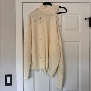 NWT✅ Lovers & Friends White/Cream “Arlington” Sweater Size Large🤍